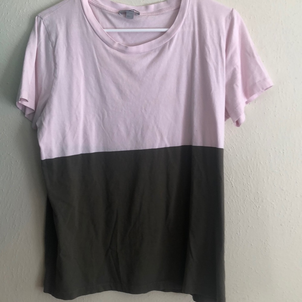COS two toned t-shirt | size EUR L